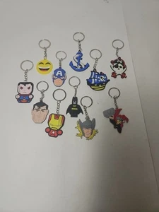 Hero And Other Random Keychains Lot Of 11 - Picture 1 of 6