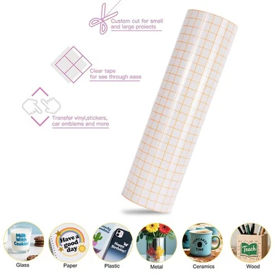 Cartel de cinta de papel de transferencia de aplicación transparente pegatina de vinilo artesanía de corte hágalo usted mismo Foto 1 de 4