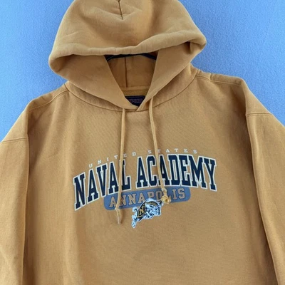 Sudadera Academia Naval de Estados Unidos para hombre sudadera con capucha grande vintage Y2K Jansport USN Foto 1 de 4