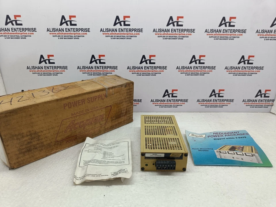 ACOPIAN MODEL 24C10FT500 REGULATED DC TO DC CONVERTER NEW MADE IN U.S.A. - Image 1 of 4