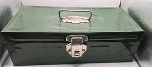 Vintage Union Utility Chest Union Steel Metal Tool Tackle Cash Box - Picture 1 of 10
