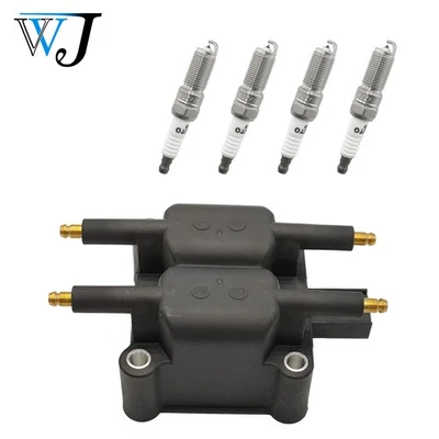 Bobina de encendido + bujía de iridio para Jeep TJ 1997-2010 2,4 L Foto 1 de 4