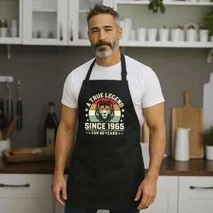 Personalised Legend Birthday Apron Custom Any Age Year BBQ Cooking Gift for Men - Picture 1 of 14