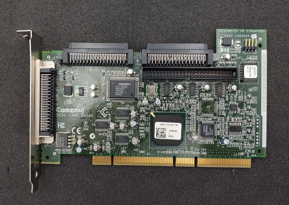 Adaptec Asc-29160  Controller Card ASSY 1809606-04 Ultra160 SCSI Card - Image 1 of 4