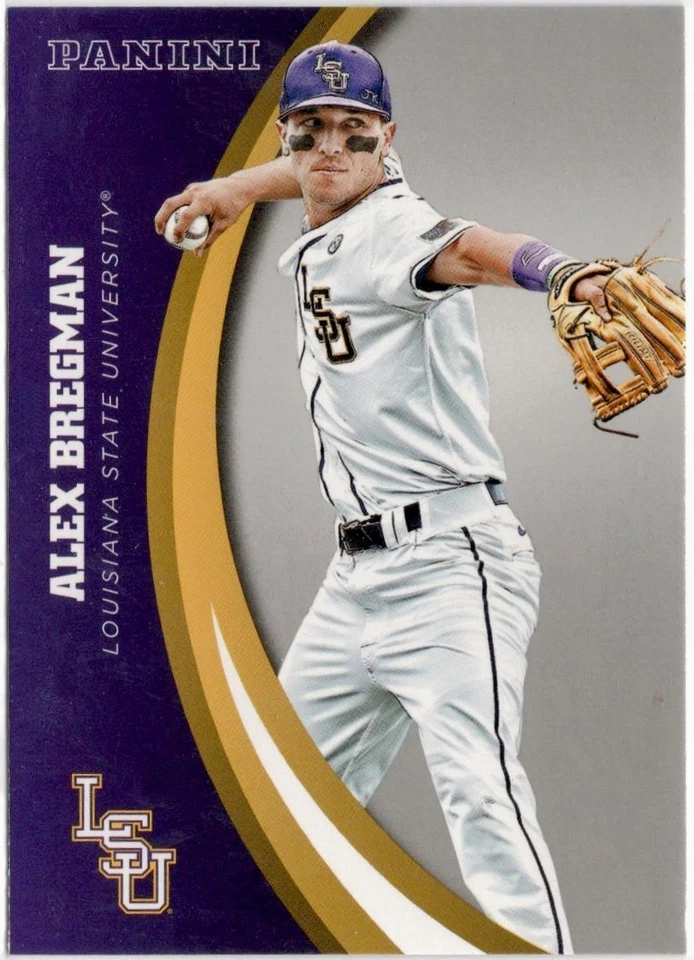 2015 Panini LSU Tigers Silver Alex Bregman Parallel Card #76 Astros - Image 1 of 1