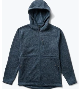 Chaqueta polar con capucha Roark para hombre cremallera completa talla M Roadrunner gris Gorpcore - Imagen 1 de 8