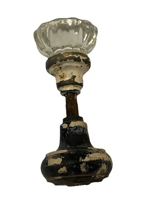 1 perilla de puerta de latón de cristal transparente de 12 puntos antigua de colección y 1 juego de perillas de metal Foto 1 de 4