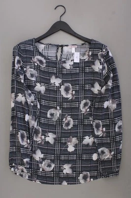 Alba Moda Langarmbluse Classic Bluse für Damen Gr. 40, M mit Blumenmuster grau - Bild 1 von 4