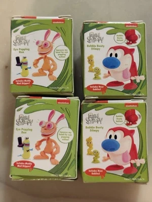 Zuru Mini Marcas Juguetes Raro Difícil de Encontrar Lote x2 Ren & Stimpy Por Nickelodeon Conjunto de Dibujos Animados Foto 1 de 2