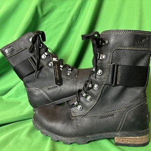 Sorel Emelie Conquest NEU wasserdichte Kampfstiefel aus Leder, schwarz, Gr. 6,5 NEU - Bild 1 von 10