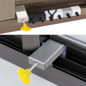 Anti-theft Door Window Lock Security Latches Sliding Sash Stopper Child Safety@ - Picture 1 of 18