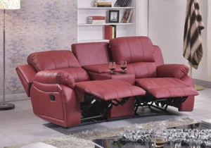 Relaxcouch 2-Sitzer Leder, Kinosofa mit Getränkehalter, 5129-Cup-2-206, sofort - Bild 1 von 12