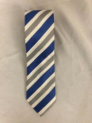 Corbata Donald Trump Signature Collection 3.75X59" Corbata a Rayas Azul Seda  Foto 1 de 2