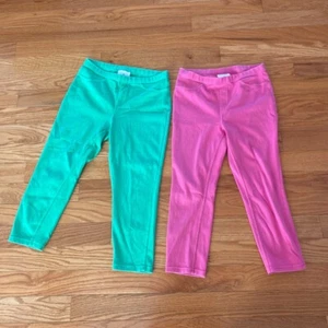 Women’s Jeggings Pants Green and Pink Size Medium - Picture 1 of 7