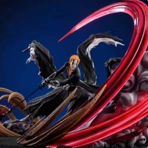 Anime BLEACH Kurosaki Ichigo GK LED PVC Figure Statue Model Limited Collect Doll - Picture 1 of 5