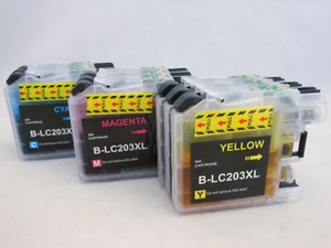 9PK LC203 C M Y XL Wkład atramentowy do Brother J5720DW J5620DW J5520DW J4620DW - Zdjęcie 1 z 4