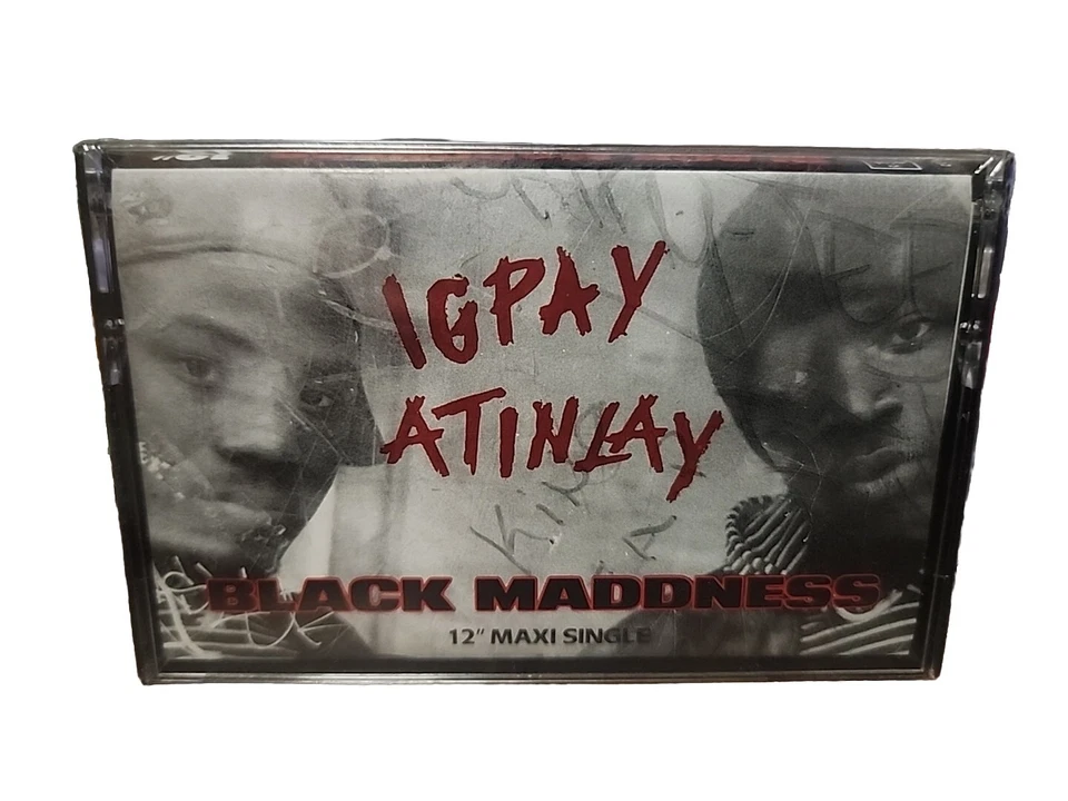 BLACK MADDNESS "Igpay Atinlay" RARE SEALED MAXI Cassette Tape RANDOM RAP 1993 - Image 1 of 1