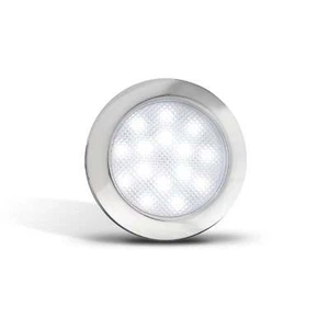 LED Autolamps 7515C LED Round Interior Lamp with Chrome Bezel - Picture 1 of 4