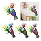 Metal Parrot Wall Art Decor Hanging Wall Decorations for Home Fence Bedroom
