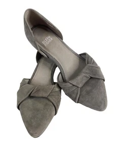 Zapato Plano Eileen Fisher Gris Grafito Gamuza D'Orsay Sin Cordones Talla 6 - Imagen 1 de 7