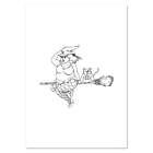 'Chubby Witch & Cat' Wall Posters / Prints (PP027761)