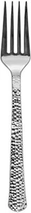Hammered Design Plastic Forks | Silver | Pack of 20 - Picture 1 of 2