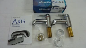 5 x Aqualisa Axis Chrome Bathroom Bath Lever Taps Ceramic Valves AX0261 - Picture 1 of 9