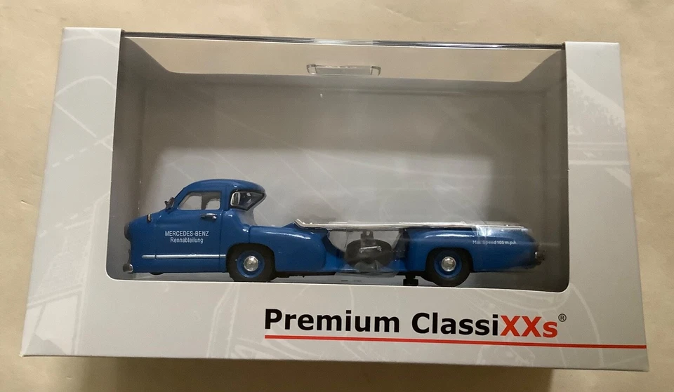 PREMIUM CLASSIXXS 1:43 MERCEDES-BENZ RENNWAGEN SCHNELLTRANSPORTER 12225 - Image 1 of 4