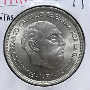 Spain 50 Pesetas KM 788 Gem BU 1957 (1971) - Picture 1 of 2