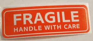 FRAGILE - maneggiare con cura - N° 20 Adesivi da Imballaggio misura 75x25 mm - Foto 1 di 1