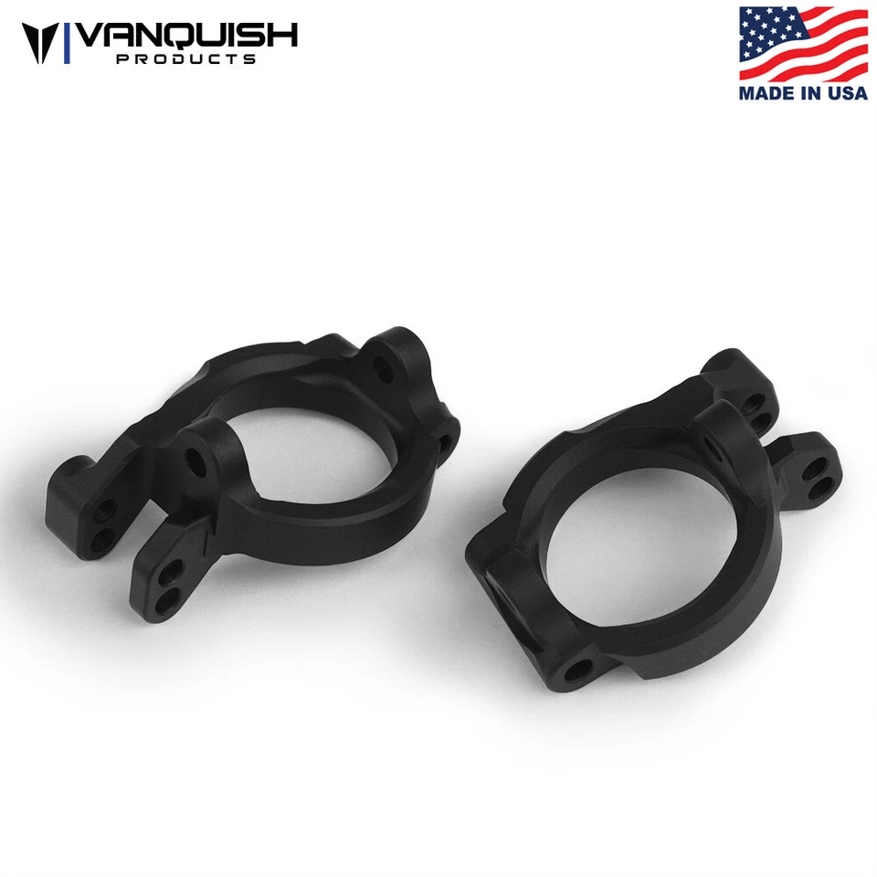 Vanquish VPS07580 Black Anodized Front Caster Blocks Axial Yeti - Image 1 of 4