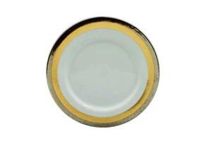 Fitz and Floyd Platine d' OR Gold Silver 7.5" Salad Plate - Picture 1 of 3