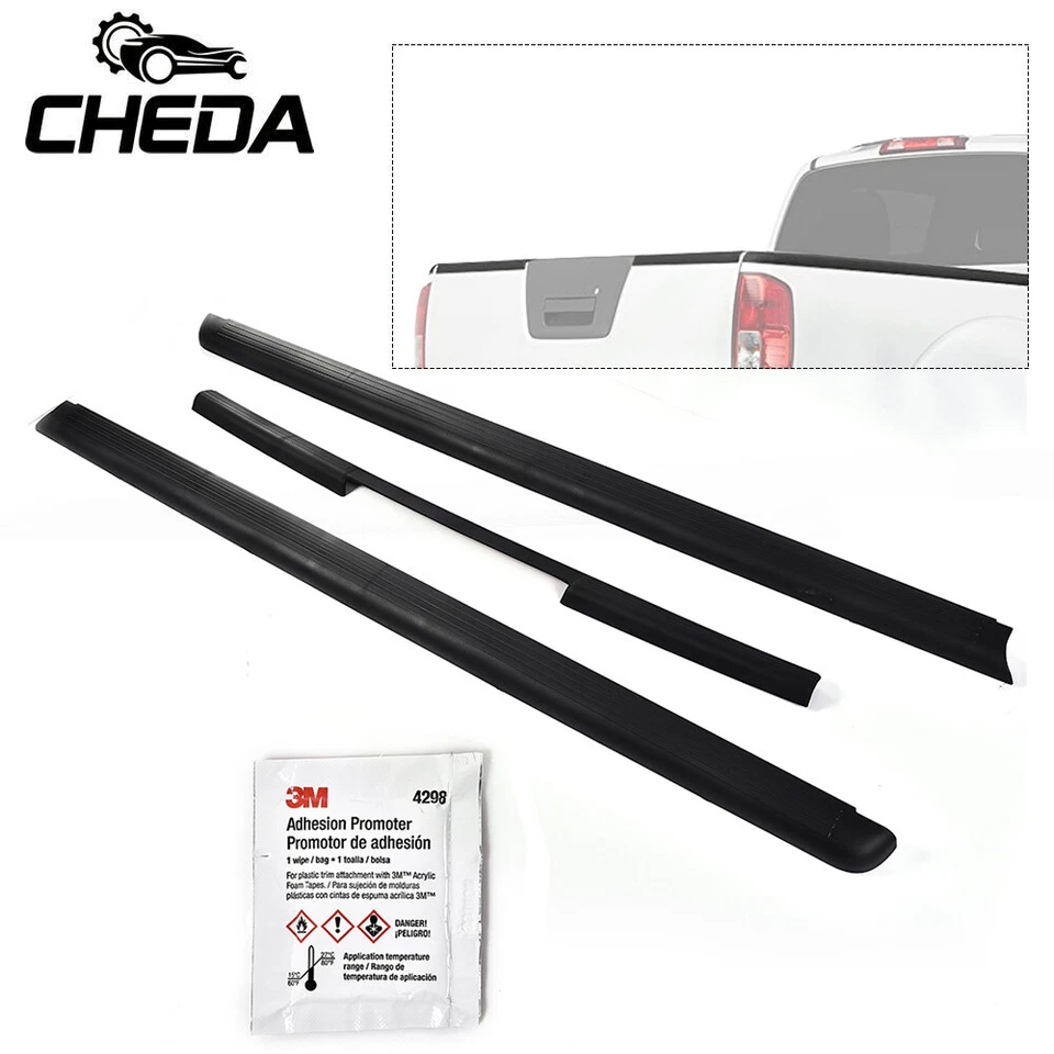 KIT DE 3 PIEZAS AMBOS LADOS Y PORTÓN TRASERO APTO PARA NISSAN FRONTIER 2005-14 CABINA KING RIEL DE CAMA Foto 1 de 4