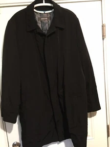 Kenneth Cole Reaction Men’s Large (42R), Zip Out Lining Rain Car Coat Mid Length - Picture 1 of 16