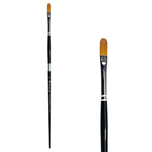Trekell Golden Taklon Long Handle Artist Brush - Size #8 Filbert - Picture 1 of 1