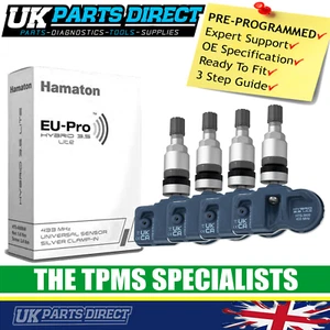 TPMS Tyre Pressure Sensors for Mercedes E Class (W211) (05-09) - 4 SET - CODED - Picture 1 of 9