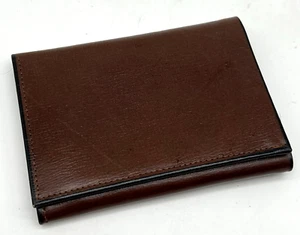 Vintage Rolfs FIRENZE COWHIDE Brown Leather Tri-Fold Wallet - Picture 1 of 6