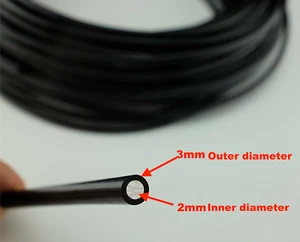 Fibre optic lighting cable in 2mm / 3mm black PVC waterproof DIY, Sensory - Picture 1 of 5