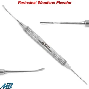 Elevador de periostio Woodson compuesto contorno extracción dental doble extremo - Imagen 1 de 5