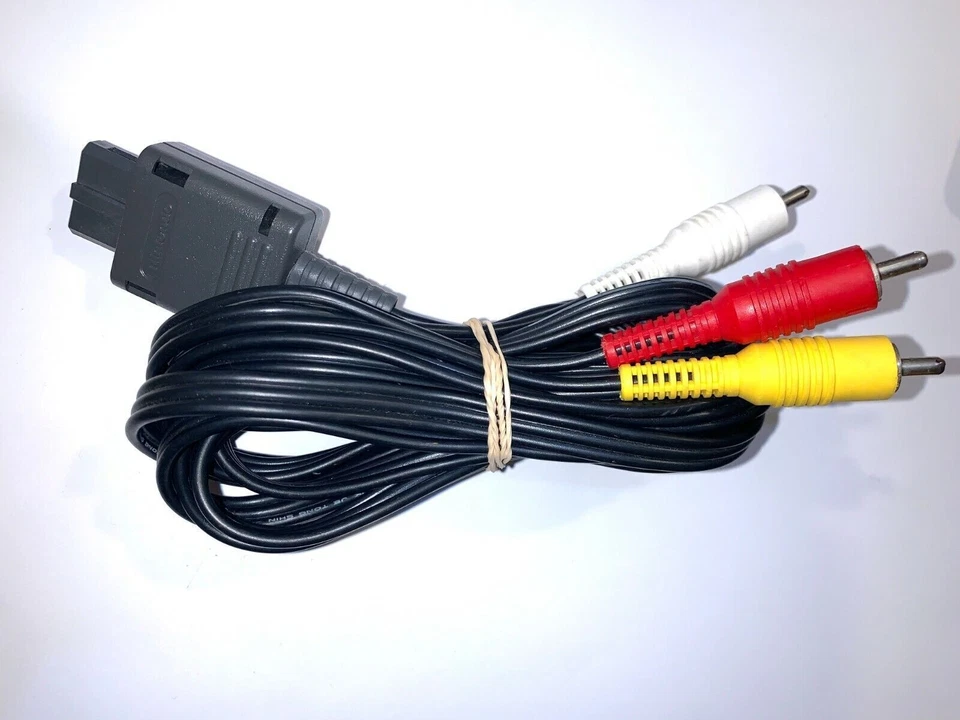 Video Cable For Super Nintendo N64 Gamecube SNES AV RCA - Image 1 of 1