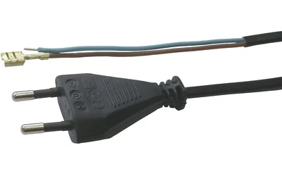 1,5m Anschlussleitung mit Euro Stecker; Netzkabel 2x0,75mm² / 1;10; Stück - Bild 1 von 2