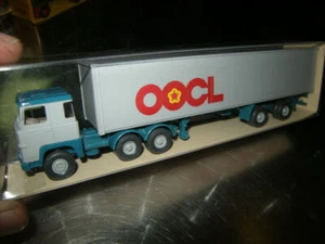 1:87 Wiking Scania OOCL contenedor semirremolque n.o 24520 en VP - Imagen 1 de 2