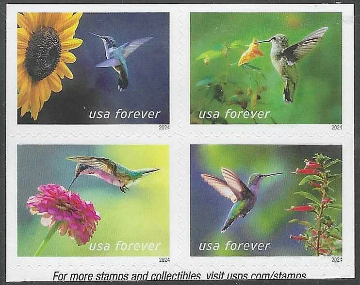 SC#5845 - 5848 - Garden Delights Booklet Block of 4 MNH #1 Logo - Image 1 of 1