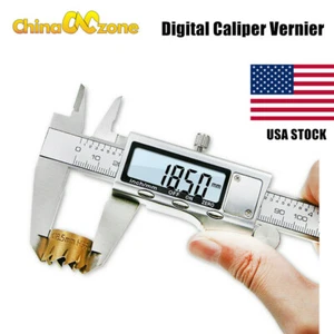 150mm Vernier Caliper Stainless Steel Digital Caliper 6 inch Measuring Tools US - Picture 1 of 8