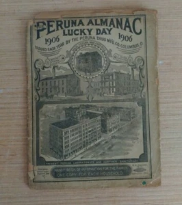Peruna Drug Company1906 Almanac Lucky Day SB Hartman Columbus Ohio - Picture 1 of 8