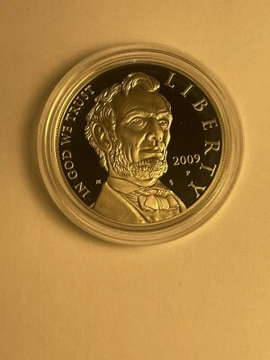 2009 Abraham Lincoln Commemorative Proof Silver Dollar Coin Set And COA UNC Nice - Image 1 of 4