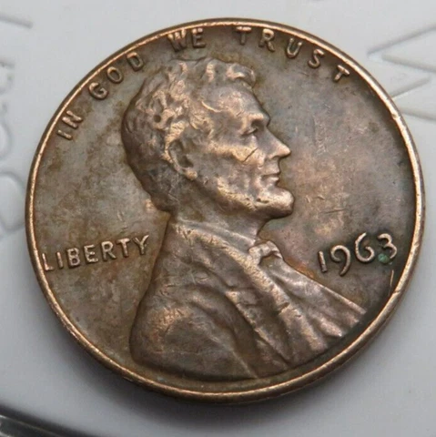 1963 Rim Letters ERROR IN GOD WE TRUST Collectible No Mintmark PENNY Cover