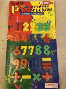 Play N' Learn Educational Magnetic Numbers set of 26 NIB - Picture 1 of 1