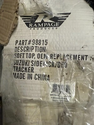 *Nuevo repuesto de techo blando Rampage Products OEM para 95-98 Suzuki Sidekick #988815* Foto 1 de 4