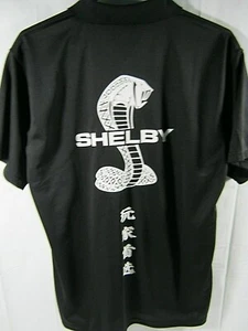 Youth Shelby Black Polo Shirt Gao Jifushi Cobra Snake Design on Back XXL - Picture 1 of 7
